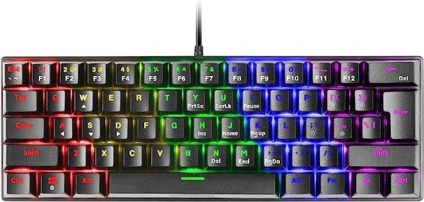 Mars Gaming MK60BUS Игровая механическая клавиатура RGB / Blue Switch / US