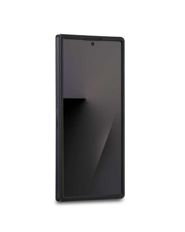 Karl Lagerfeld PU Karl and Choupette Heads Magnetic Case Магнитный защитный чехол для Samsung Galaxy Z Fold 7 / чёрный