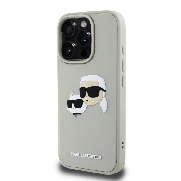 Karl Lagerfeld 3D Rubber Double Heads Case Чехол для Apple iPhone 16 Pro Max Karl Lagerfeld 3D Rubber Double Heads Case Чехол для Apple iPhone 16 Pro Max