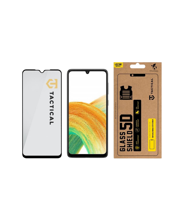 Tactical Glass Shield 5D Защитное стекло для Samsung Galaxy A33 5G / чёрный