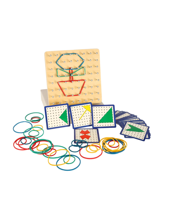 Дополнительное изображение книги «RoGer Развивающая игра Geoboard с резинками»