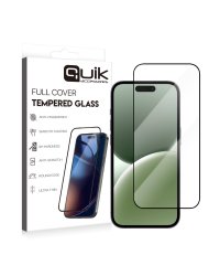 Quik Accessories Full Cover Tempered Glass Защитное Стекло для Apple iPhone 16 Pro