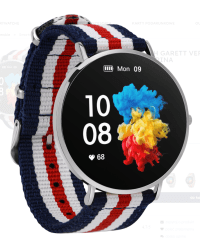 Garett Smartwatch Verona Silver Marina Умные часы AMOLED / Bluetooth / IP67 / GPS / SMS