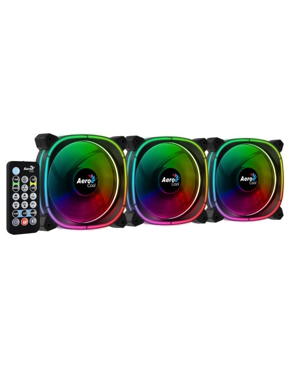 Aerocool Astro 12 Pro ARGB 12cm Комплект кулеров для компьютера с дистанционным управлением