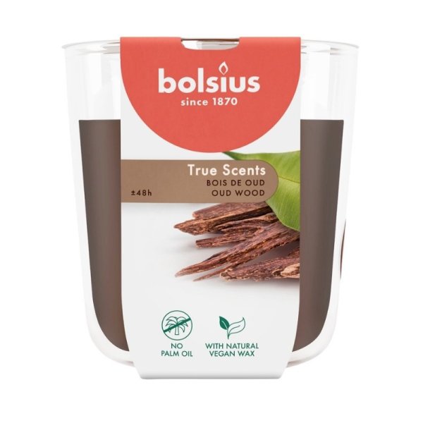Bolsius True Scents Ароматическая Свеча 97x85mm Oud Wood