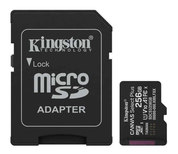 Kingston Canvas Select Plus MicroSDXC Карта памяти 256GB