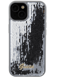 Guess HC Sequin Script Metal Case Защитный Чехол для Apple iPhone 15 Pro