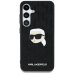 Karl Lagerfeld Leather Monogram Pin Logo Karl Head Чехол для Samsung Galaxy S25