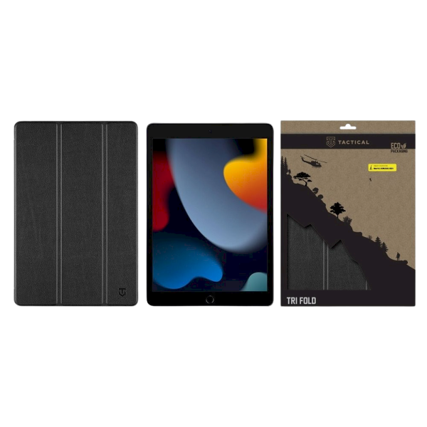 Tactical Book Tri Fold Case Чехол для планшета iPad 10.2 2019/2020/2021 / чёрный