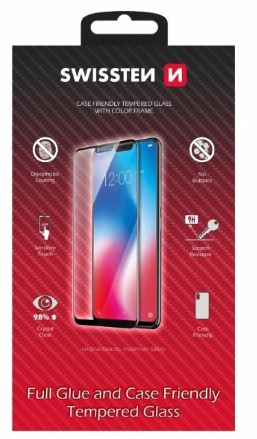 Swissten Full Face Tempered Glass Защитное стекло для экрана Apple iPhone 11 черный
