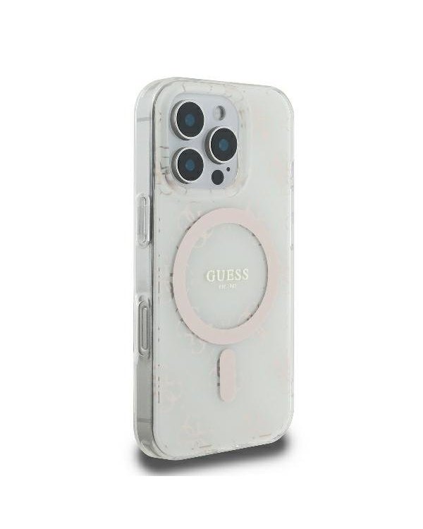 Guess IML 4G Background MagSafe Защитный Чехол для Apple iPhone 16 Pro Max