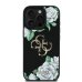 Guess PU Grained Roses 4G Metal Logo Case Чехол для Apple iPhone 16 Pro