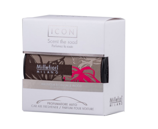 Millefiori Milano Icon Автомобильный освежитель воздуха Magnolia Blossom & Wood Textil Floral