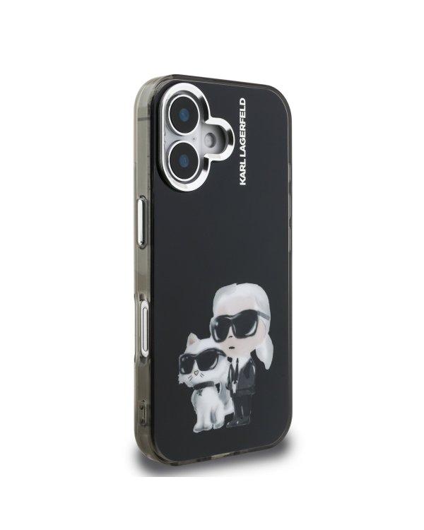 Karl Lagerfeld IML Aquarelle Karl and Choupette Case Чехол для Apple iPhone 16