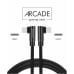 Swissten Плетеный L Типа Универсальный Quick Charge 3.1 USB-C на USB-C Кабель данных 1.2 m
