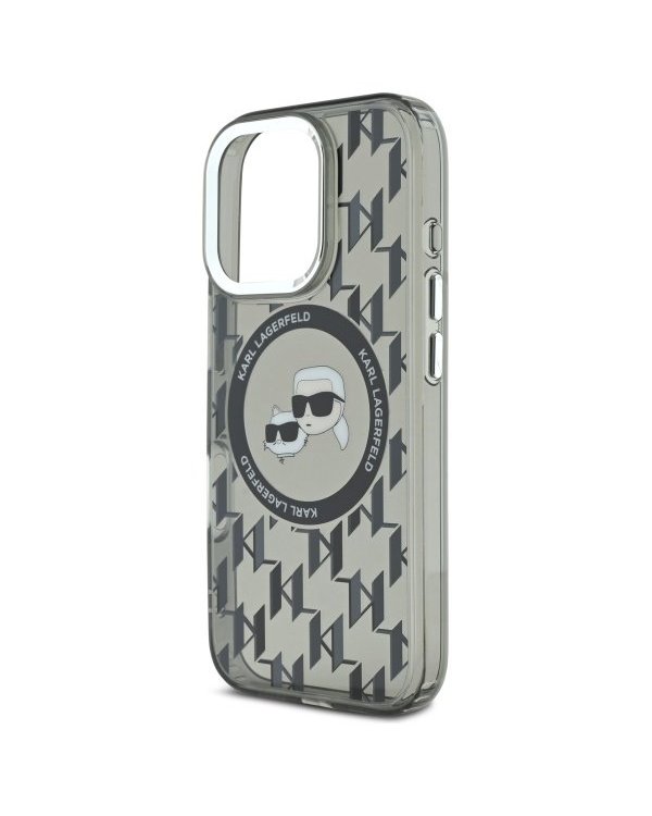 Karl Lagerfeld Hard IML Monogram Karl&Choupette Head MagSafe Case Чехол для Apple iPhone 16 Pro