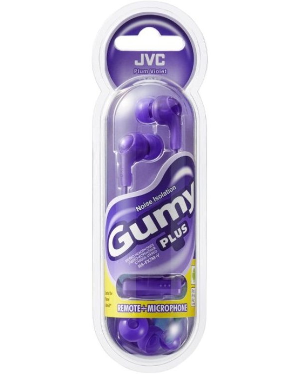 JVC HA-FX7M-V-E Gumy Plus наушники с пультом и микрофоном