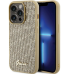 Guess PU Disco Script Metal Case Защитный Чехол для Apple iPhone 15 Pro Max