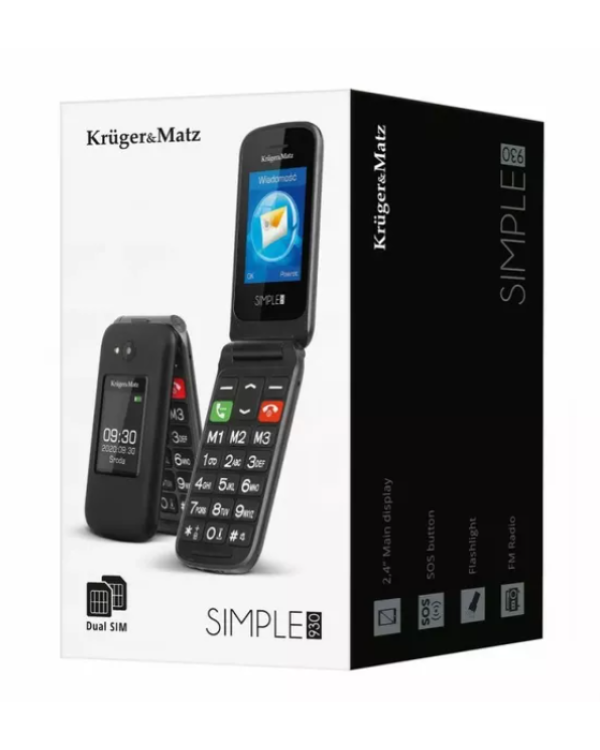 Дополнительное изображение книги «Kruger&Matz KM0930 Мобильный Телефон 2,4"»