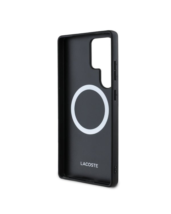 Lacoste Iconic Petit Pique Woven Logo MagSafe Case Чехол для Samsung Galaxy S25 Ultra