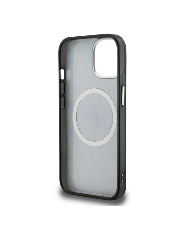 Karl Lagerfeld IML K&CH Heads Repeated Logo MagSafe Case Защитный чехол для iPhone 15 / чёрный