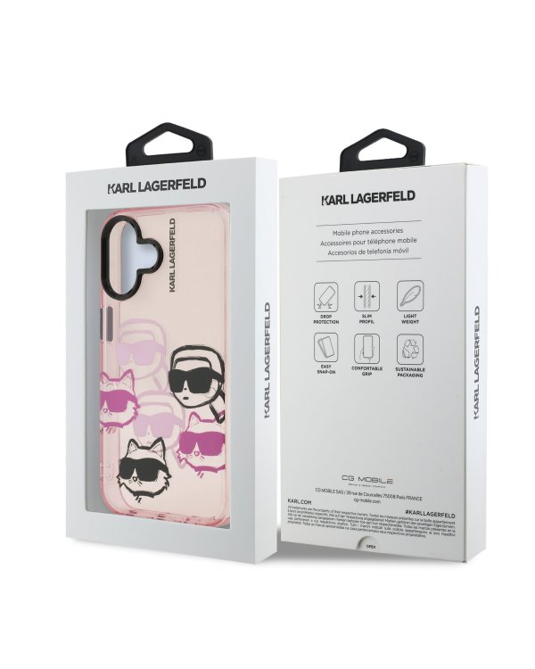 Karl Lagerfeld IML Multi K&CH Heads Case Чехол для Apple iPhone 16