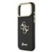 Guess PU Grained 4G Logo Stand Camera Frame Case Защитный чехол для iPhone 17 Pro Max / чёрный