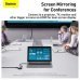 Baseus CAHUB-CW0G HUB Metal Gleam Series 6in1 Multifunctional Type-C to Type-C PD 100W / HDMI 4K-30 Hz / 3x USB 3.2 / RJ45
