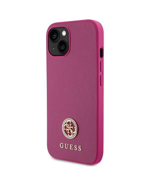 Guess Strass Metal Logo Back Case Защитный Чехол для Apple iPhone 15