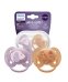 Обложка книги «Philips Avent Ultra soft DECO Детские Пустышки 6-18m 2pcs Orange/Violet»