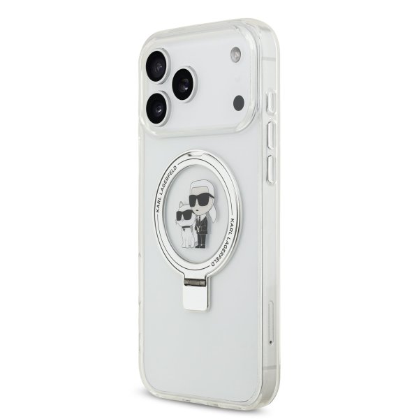 Karl Lagerfeld Ringstand Karl and Choupette MagSafe Case Чехол для Apple iPhone 17 Pro Max