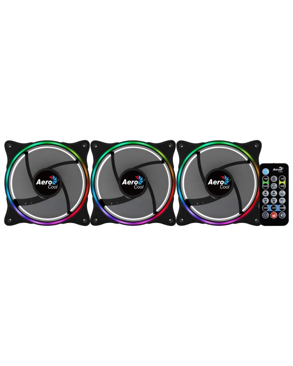 Aerocool Eclipse 12 PRO ARGB 12cm Комплект кулеров для компьютера с дистанционным управлением