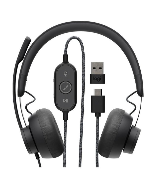 Logitech Zone Wired Проводная Гарнитура
