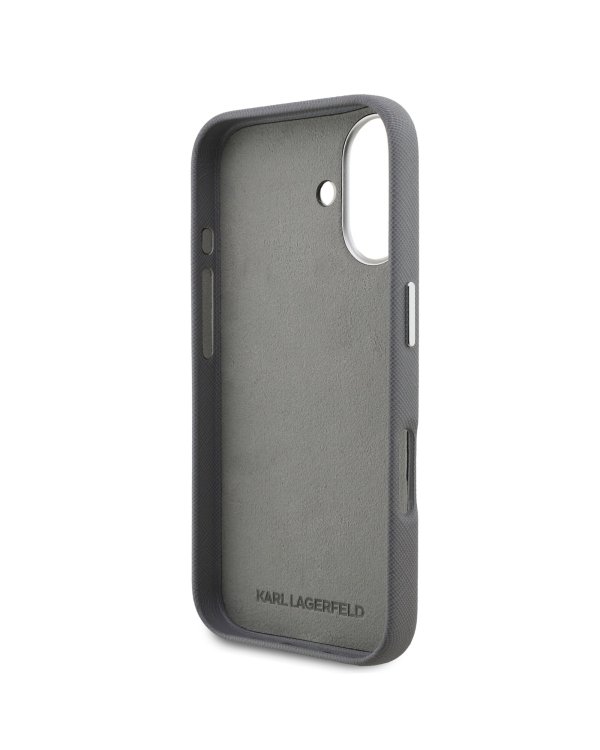 Karl Lagerfeld Grained PU K&CH Heads Case Чехол для Apple iPhone 16