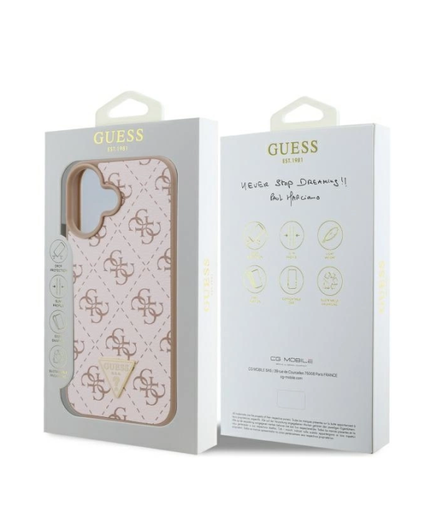 Guess New 4G Triangle Защитный Чехол для Apple iPhone 16