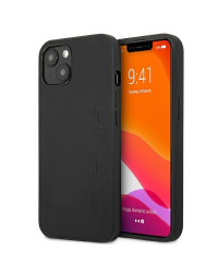 AMG AMHCP13MDOLBK Back Case Кожанный Чехол для телефона Apple iPhone 13 Черный