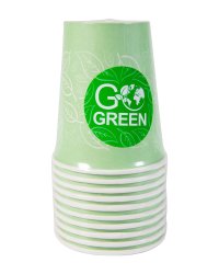 Go Green Бумажные Cтаканчики 250мл 10шт