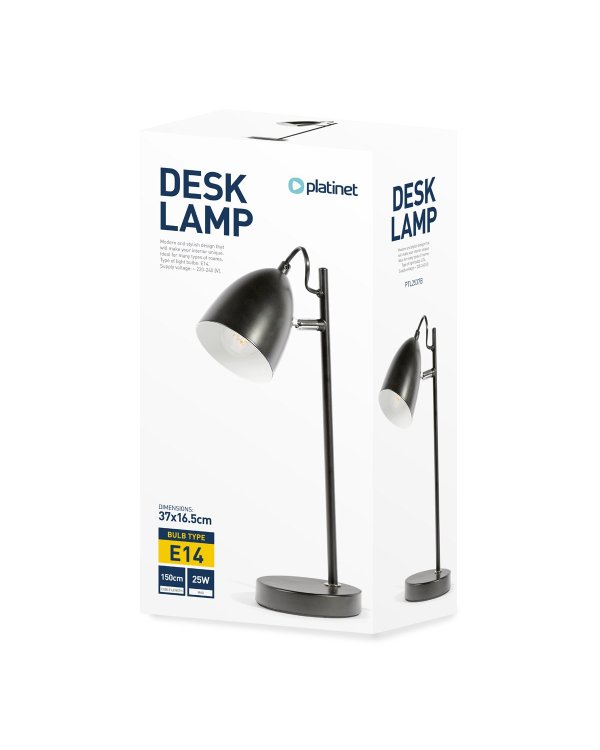 Platinet PTL2537B Настольная лампа Металл / 25W / E14 / 220V