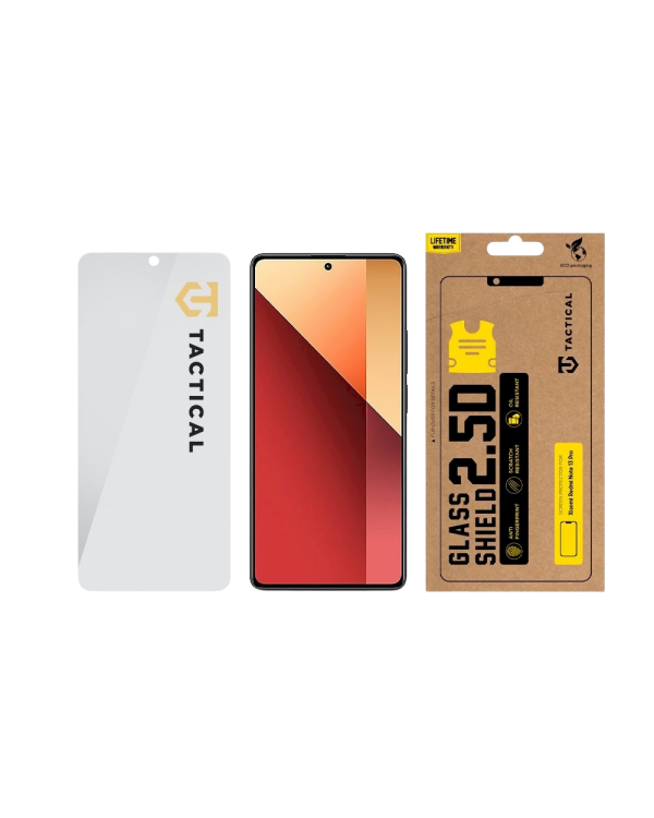Tactical Glass Shield 2.5D Защитное стекло для Xiaomi Redmi Note 13 Pro 4G/5G / Poco X6 5G / прозрачный