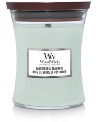 Woodwick Sagewood & Seagrass Свеча 275 g