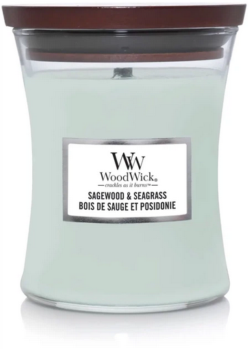 Woodwick Sagewood & Seagrass Свеча 275 g