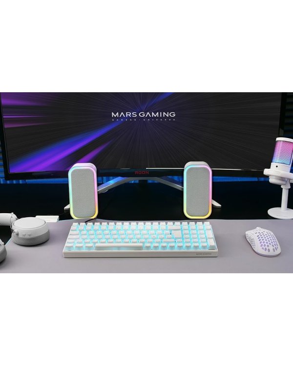 Mars Gaming MSOMW USB DSP Стерео система для ПК 20W / RGB / Bluetooth 5.3