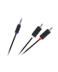 Cabletech Аудио Провод 3.5 mm (M) -> 2 x RCA (M) 1.8m Черный