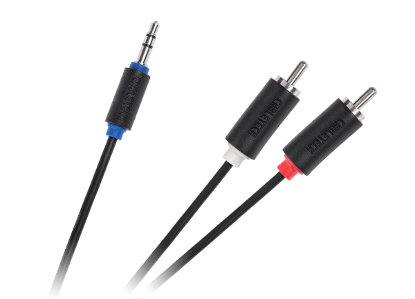 Обложка книги «Cabletech Аудио Провод 3.5 mm (M) -> 2 x RCA (M) 1.8m Черный»