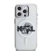 Karl Lagerfeld IML Glitter Karl and Choupette Sketch MagSafe Защитный чехол для iPhone 15 Pro Max / прозрачный