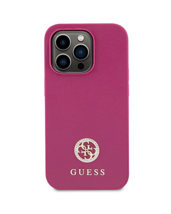 Guess Strass Metal Logo Back Case Защитный Чехол для Apple iPhone 15 Pro Max