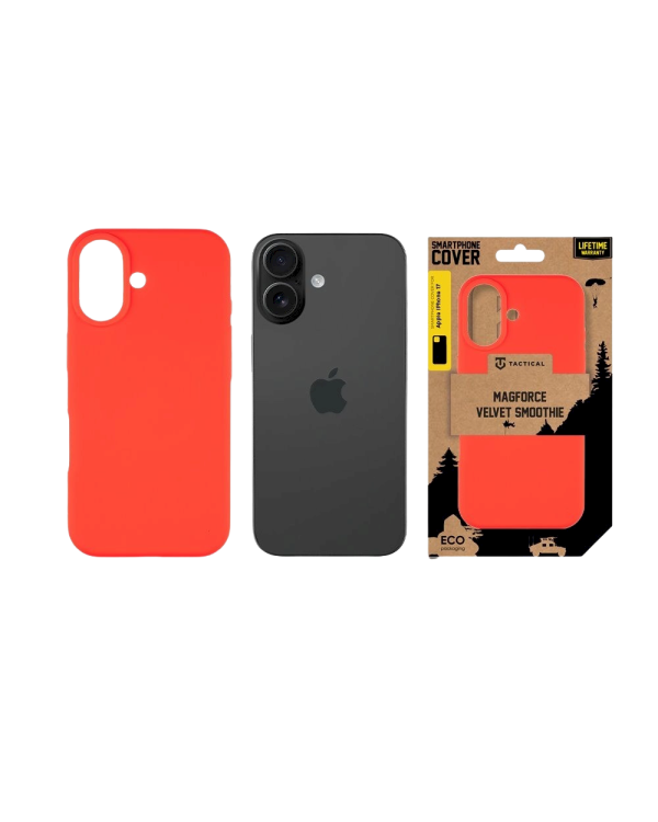 Tactical MagForce Velvet Smoothie Cover Защитный чехол для Apple iPhone 17 / красный