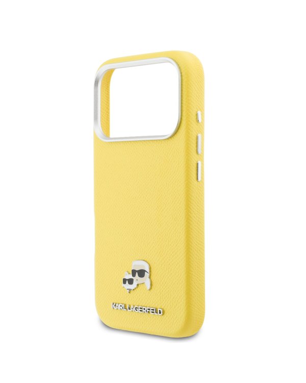 Karl Lagerfeld PU Karl and Choupette Heads Pins MagSafe Case Чехол для Apple iPhone 17 Pro Max