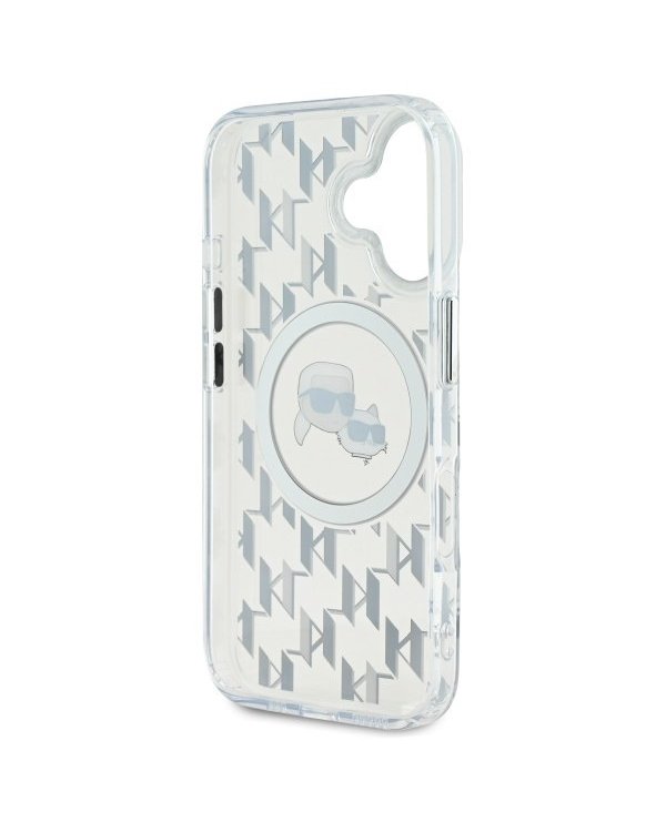 Karl Lagerfeld Hard IML Monogram Karl&Choupette Head MagSafe Case Чехол для Apple iPhone 16