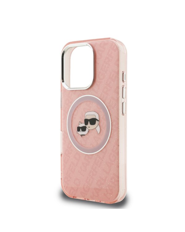Karl Lagerfeld IML K&CH Heads Repeated Logo MagSafe Case Чехол для Apple iPhone 16 Pro Max